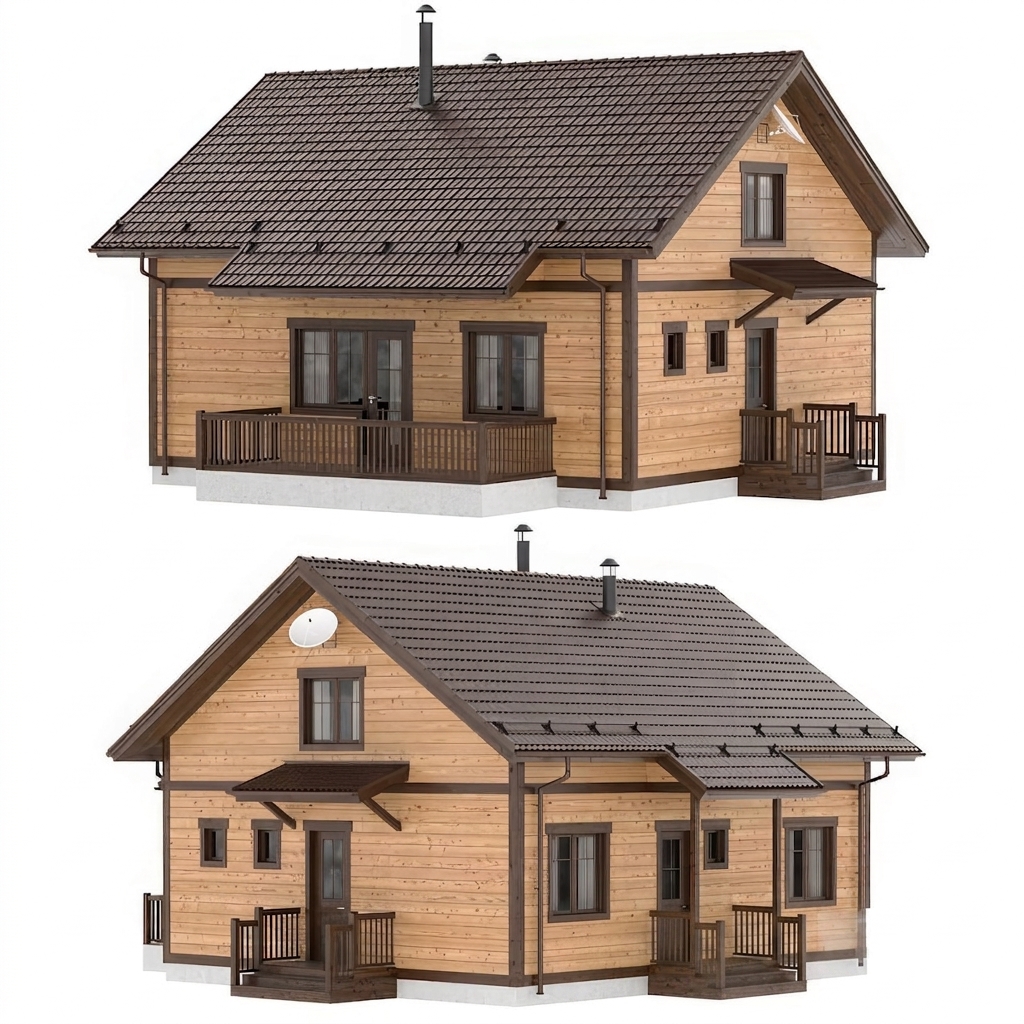 3D Oasis - Country wooden house