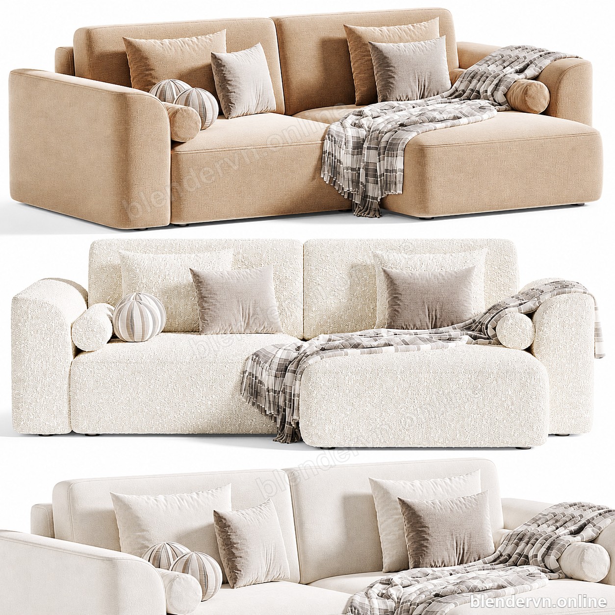 Sofa Corner Space boucle