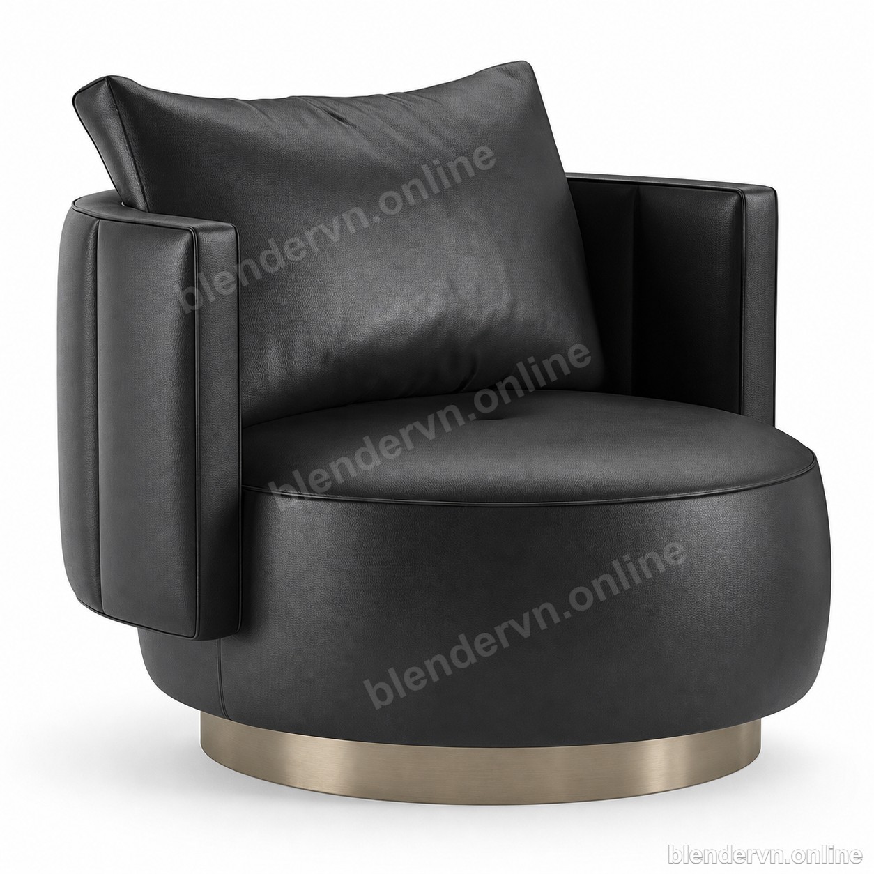 Model 3D Torri Bold Armchair cho Blender archviz — file .blend, vật liệu PBR Cycles