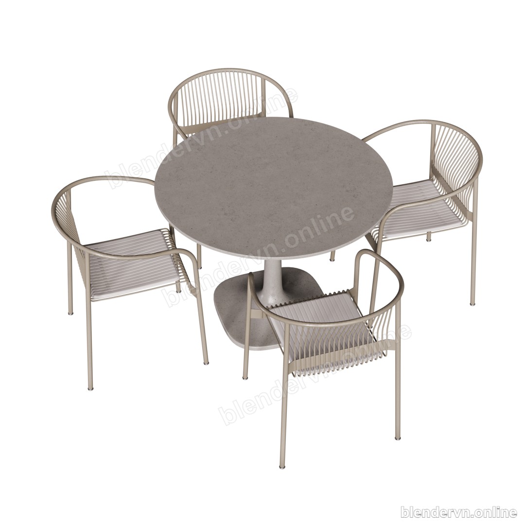 Modern Outdoor Dining Set with Wicker Chairs 2