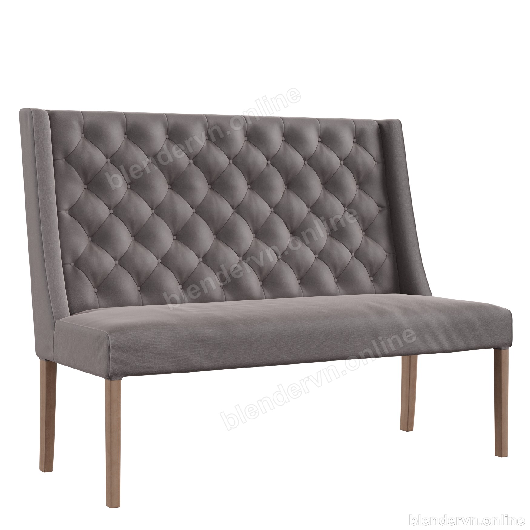 Benches Dining Buttoned Grey