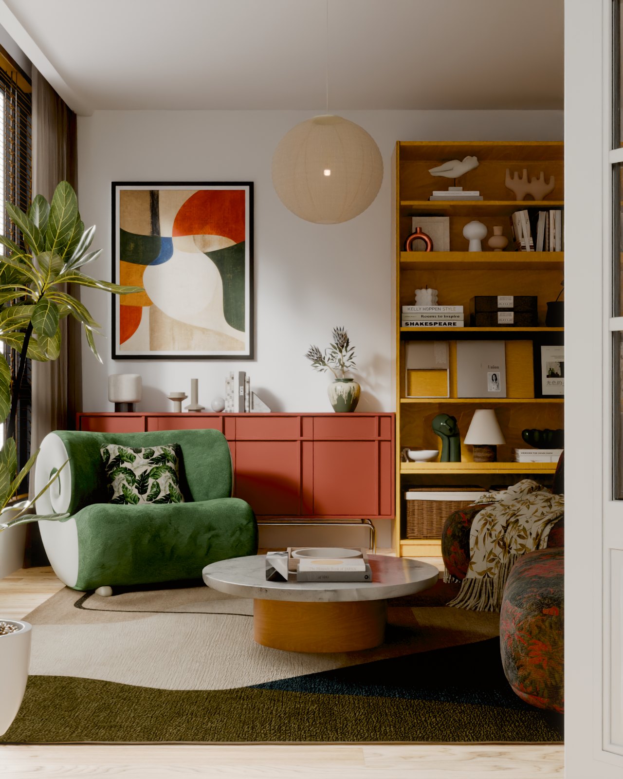 Ảnh Archviz được dùng để kiểm tra color grading và finish trong bComposite