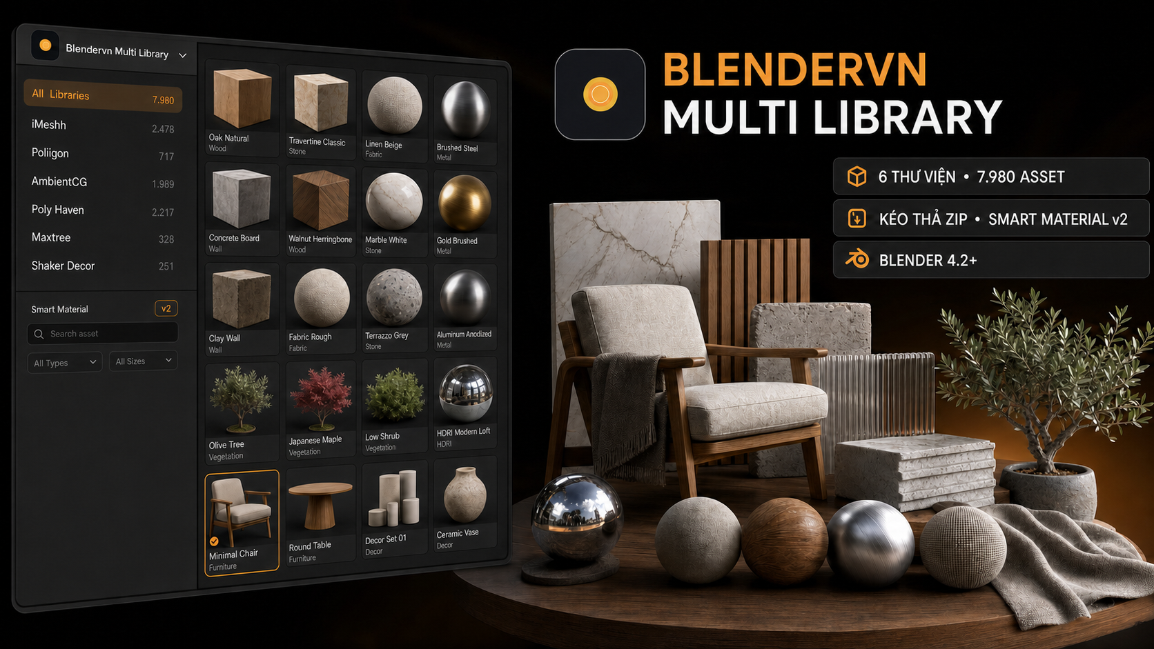 Blendervn Multi Library